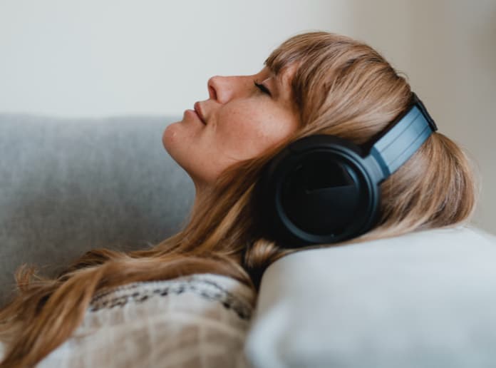 Woman in Headphones